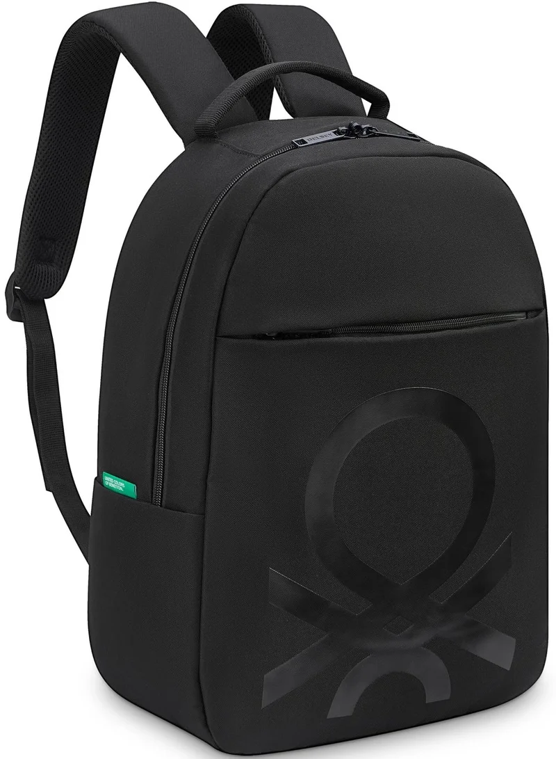 UNITED COLORS OF BENETTON  Fabrica Round Unisex 15.6-Inch Laptop Backpack - Black  | Best Price UAE